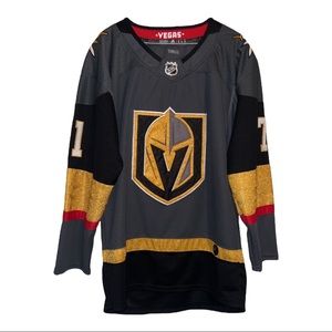 William Karlsson Knights Adidas Climalite Authentic Home Hockey Jersey Size 50